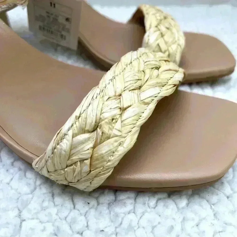 NWT A New Day Ratan Square Toe Open Back Block Heel Mule‎ Heel Size 11